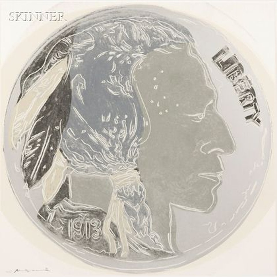 Indian Head Nickel, from COWBOYS AND INDIANS by Andy Warhol