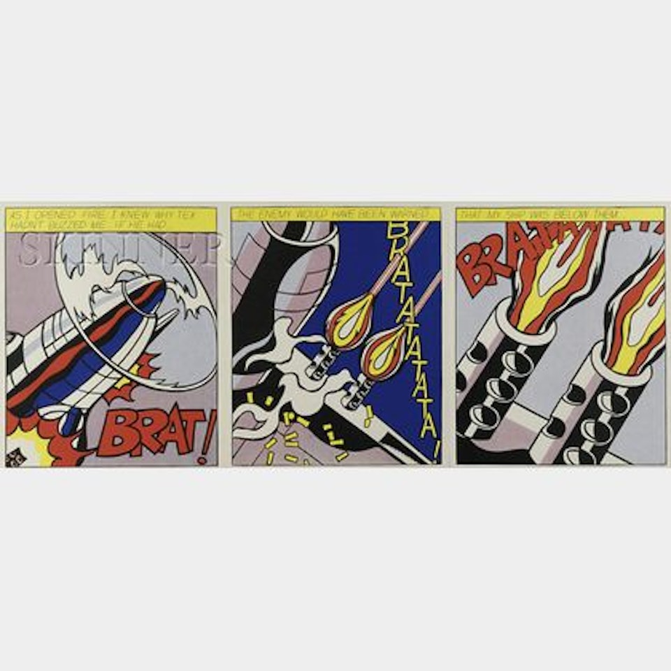 As I Opened Fire.../A Triptych by Roy Lichtenstein