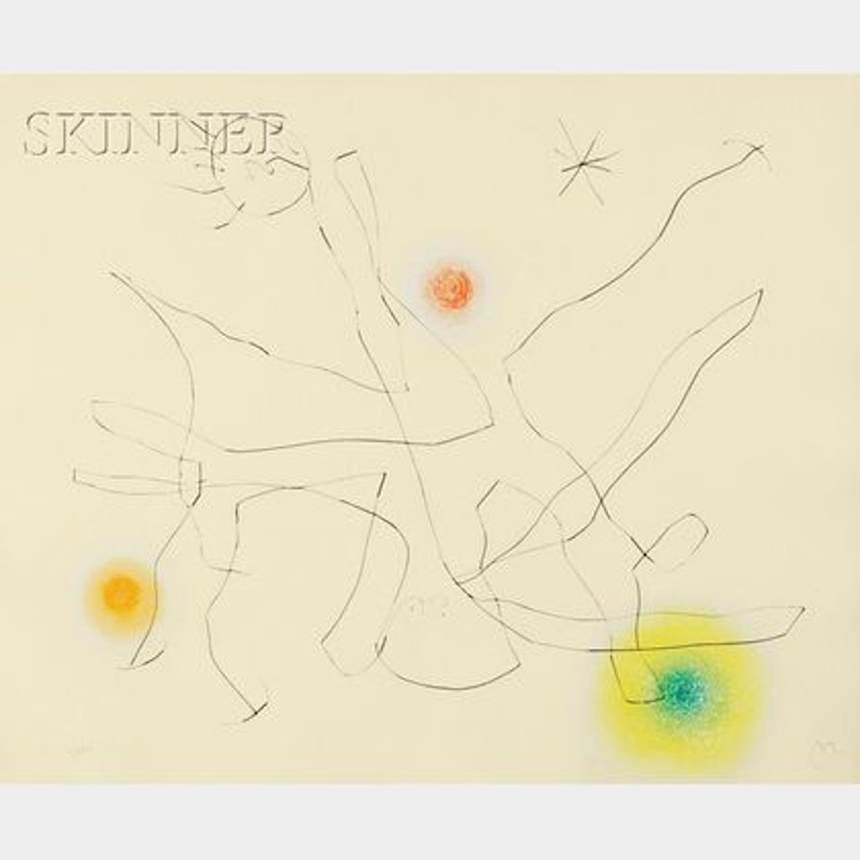 Lot of Four Images from FLUX DE L"AIMANT by Joan Miró