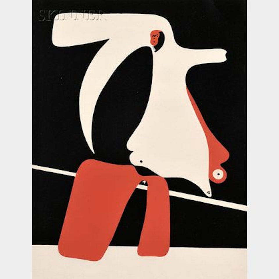 Lot of Two Images from CAHIERS D"ART by Joan Miró