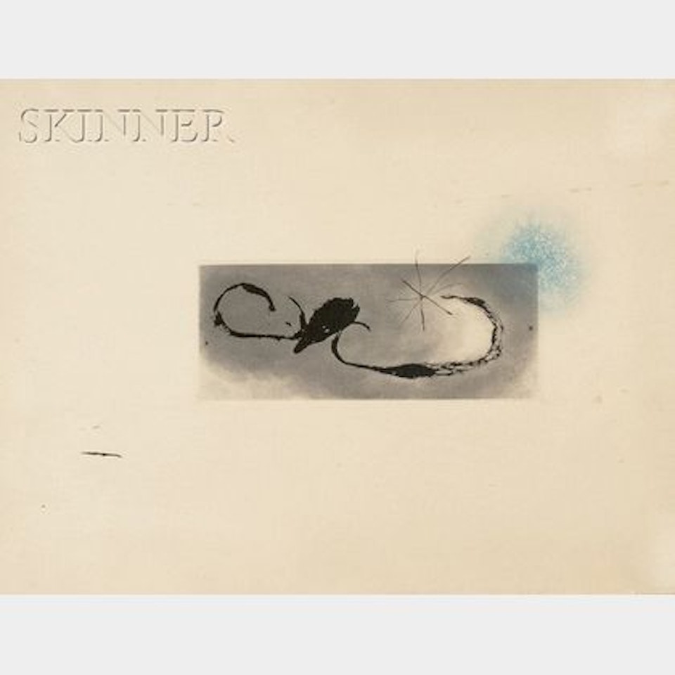 Two Images from SANS LE SOLEIL, MALGRE LES AUTRES ASTRES, IL FERAIT NUIT by Joan Miró