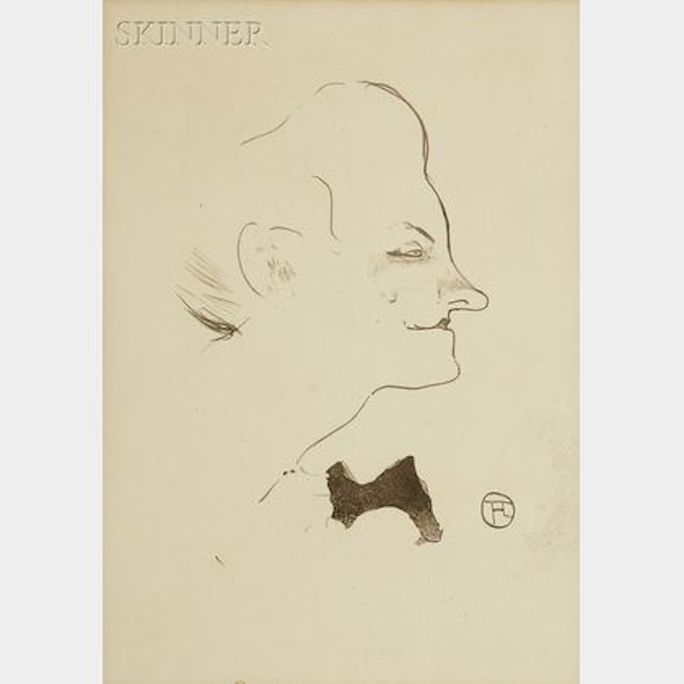 Yvette Guilbert, from LE CAFE CONCERT by Henri de Toulouse-Lautrec