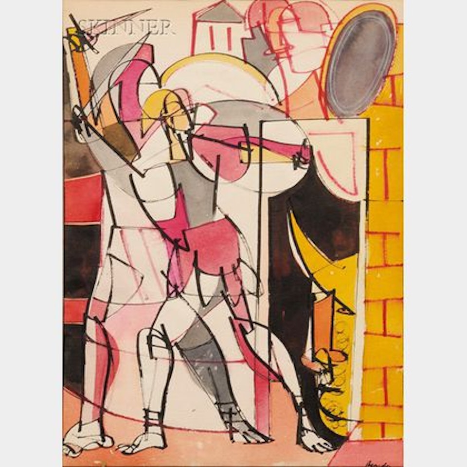 Soldier at the Door by Romare Bearden