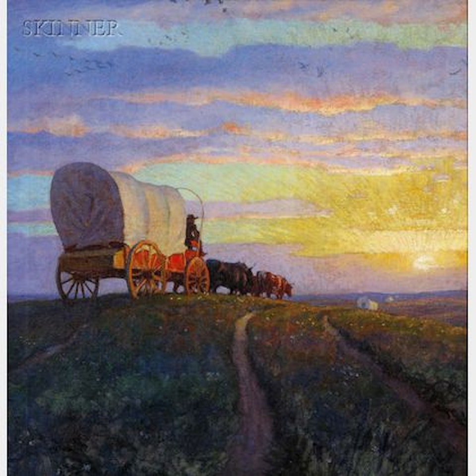 That Endless Stream Across the Dubuque Ferry was Flowing on Ahead of Me, and the Fast-Going Part of it Was Passing Me Every Hour Like Swift Schooners Outstripping a Slow, Round-Bellied Square-Rigger by Newell Convers Wyeth