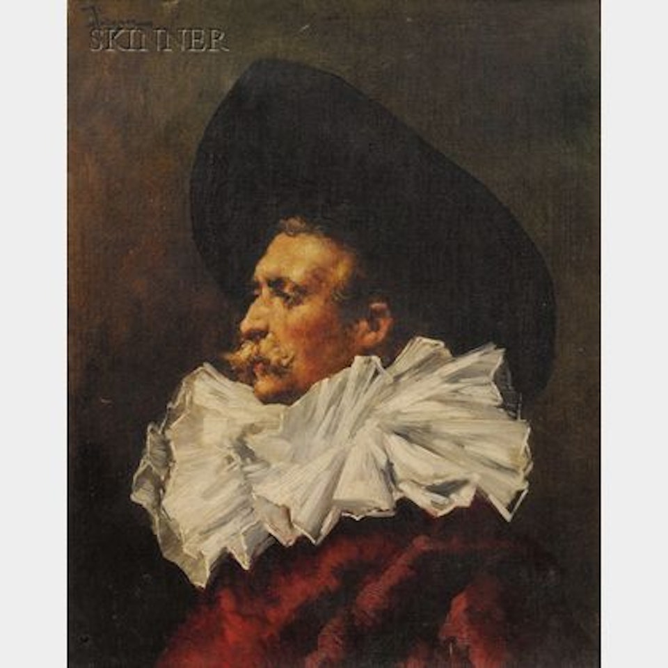 Profile of a Gentleman in a Ruff and Hat by Continental School