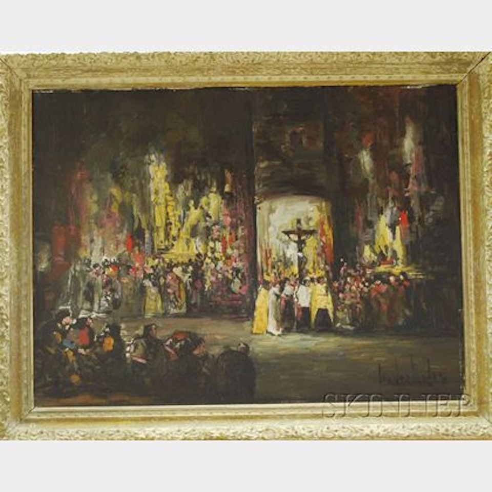 Procesion en Toledo, Espana by Continental School