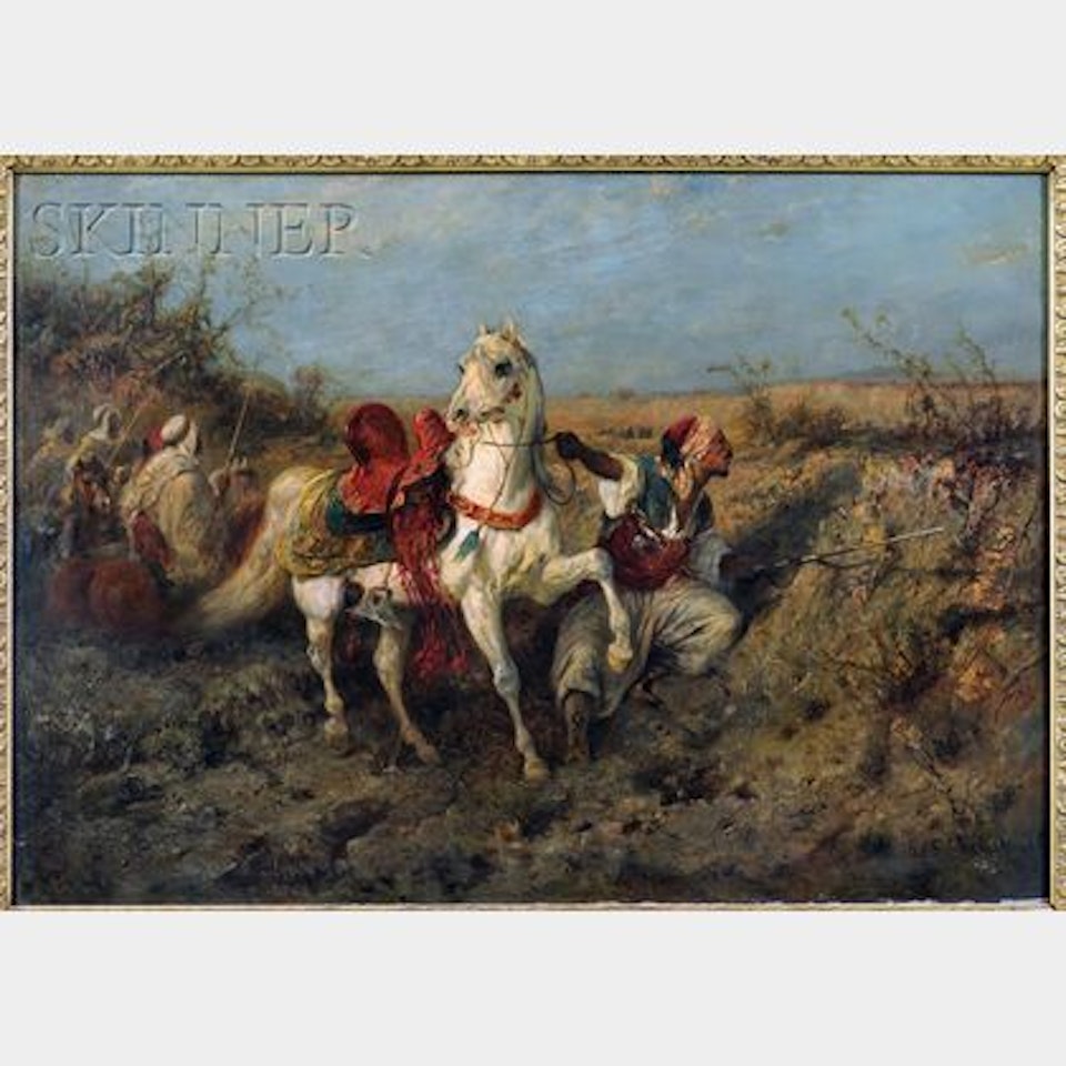 Arab Horsemen by Adolf Schreyer