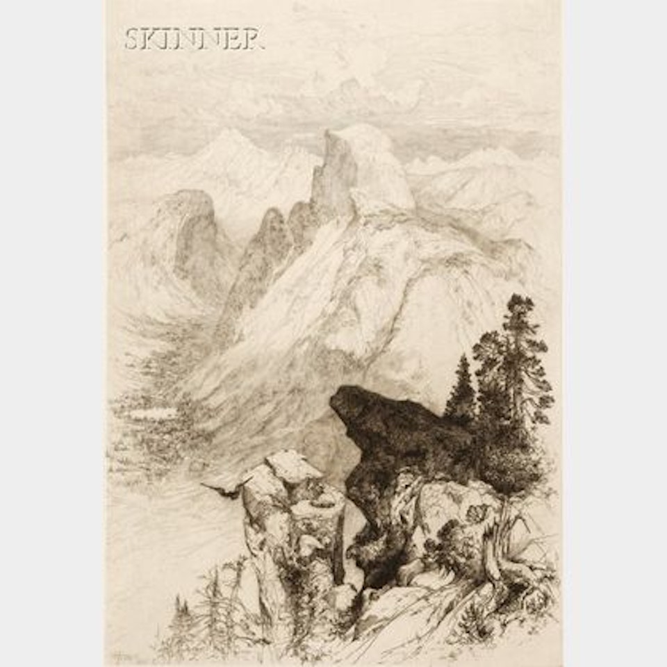 Half Dome, View from Moran Point from PICTURESQUE CALIFORNIA by Thomas Moran