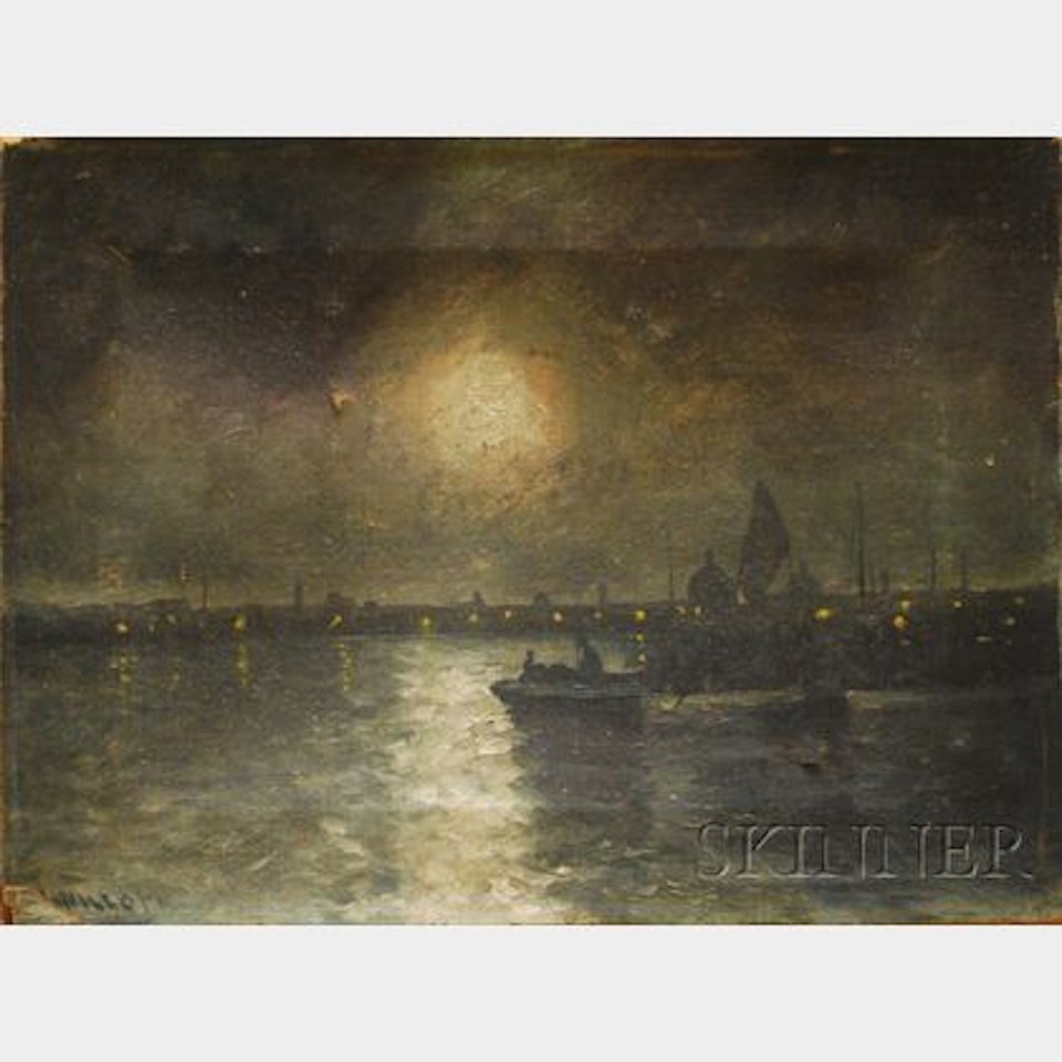 Venice In Moonlight by Continental School