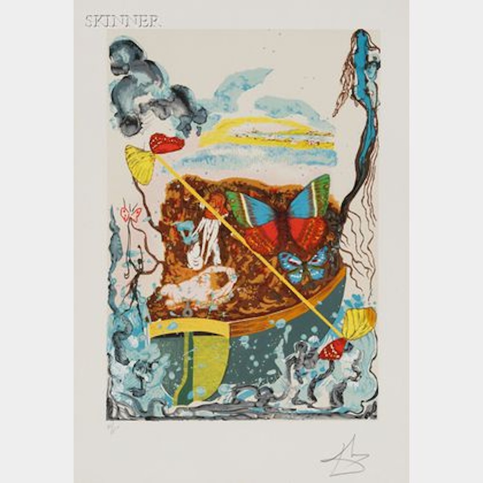 PAPILLONS ANCIENNES /A Portfolio of Four Images by Salvador Dali