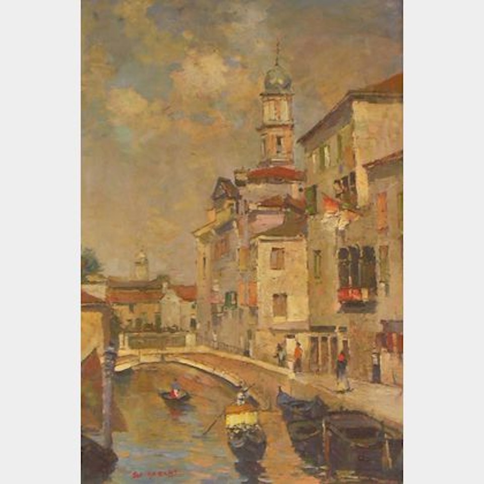 Venetian View by Continental School