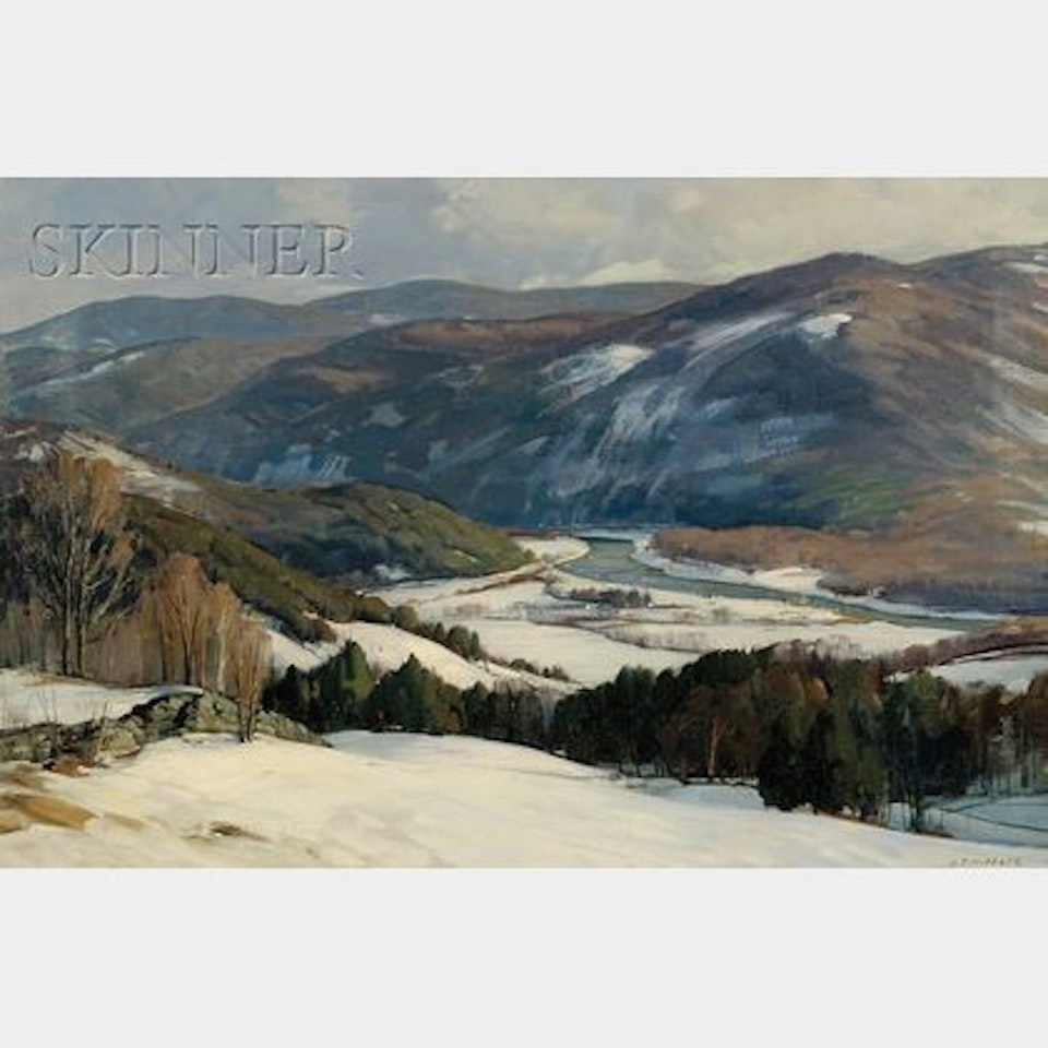 Vermont Valley /A Winter Landscape by Aldro Thompson Hibbard