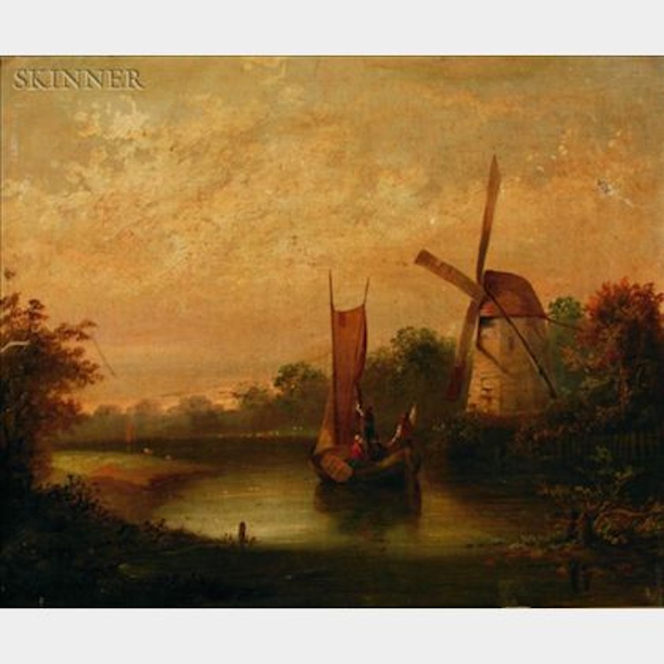 Traveling Down the River by Dutch School