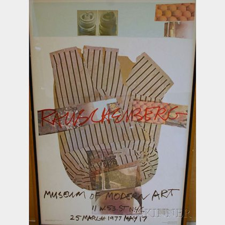 Museum of Modern Art Exhibition Poster, March 25-May 17, 1977 by Robert Rauschenberg