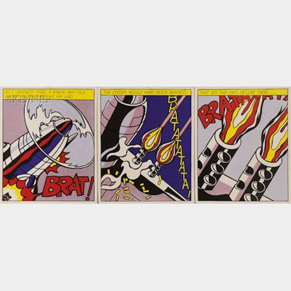 As I Opened Fire.../A Triptych by Roy Lichtenstein