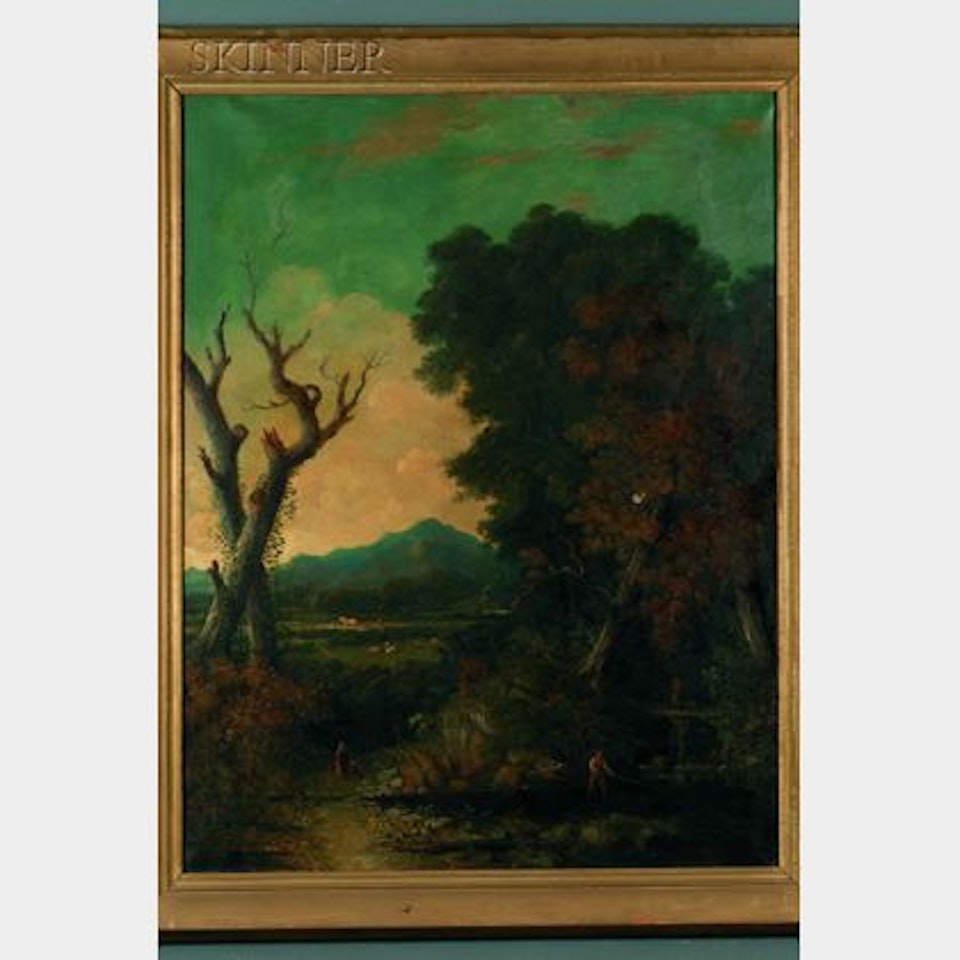 Landscape with Figures by Continental School