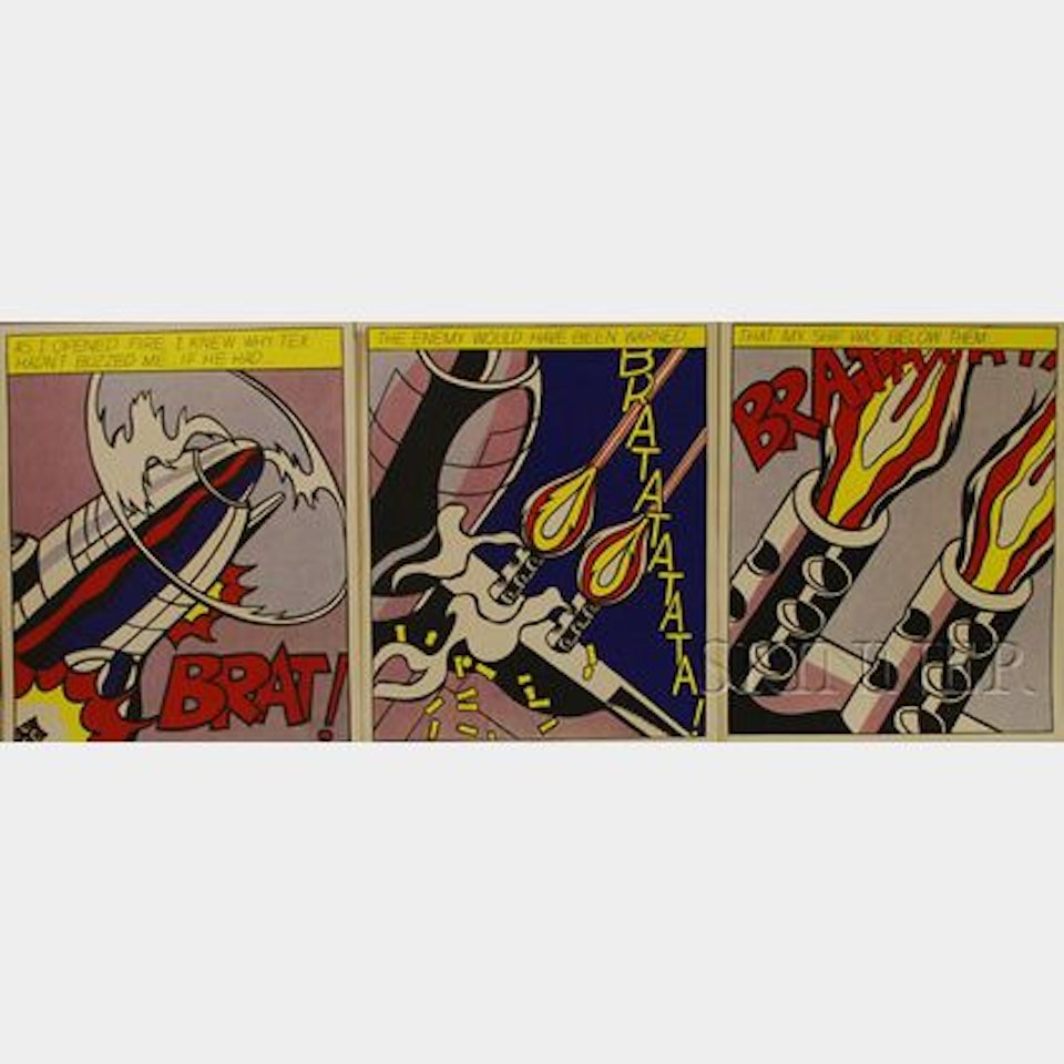 As I Opened Fire... /A Triptych by Roy Lichtenstein