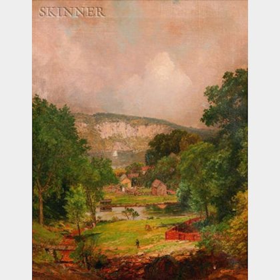 Looking Down the Ravine at Hastings by Jasper Francis Cropsey