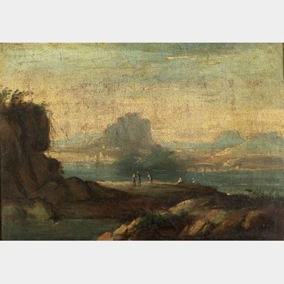 Figures on a Lake Shore by Italian School