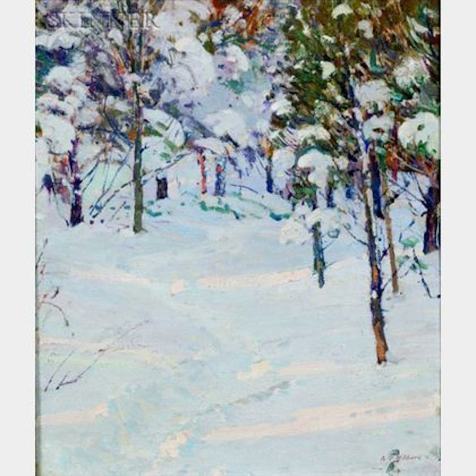 Snowy Woods by Aldro Thompson Hibbard