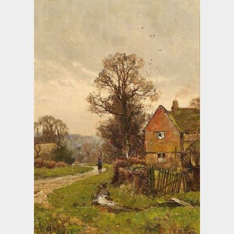 Country Cottage by Edward Wilkins Waite