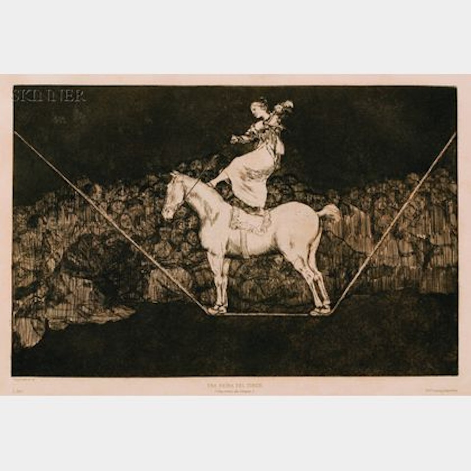 Disparate Puntual - Una Reina del Circo, from LOS PROVERBIOS by Francisco José de Goya