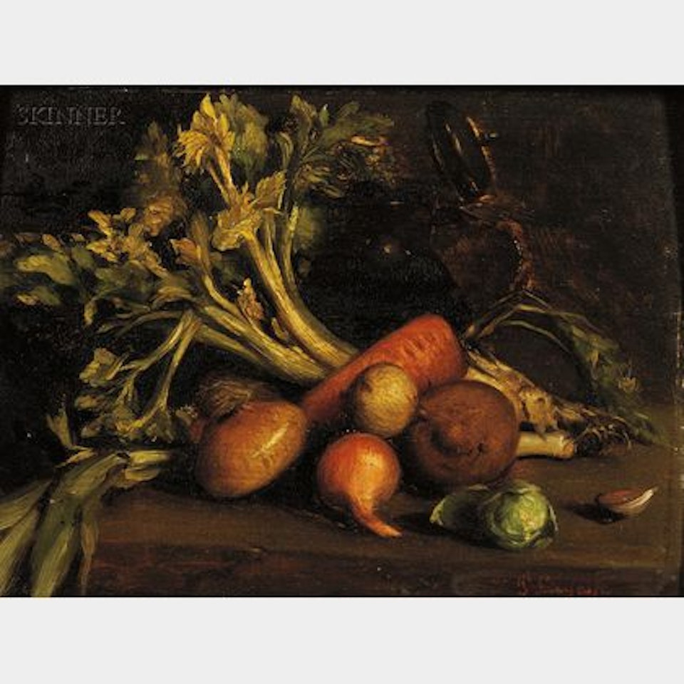 Still Life with Vegetables by Continental School