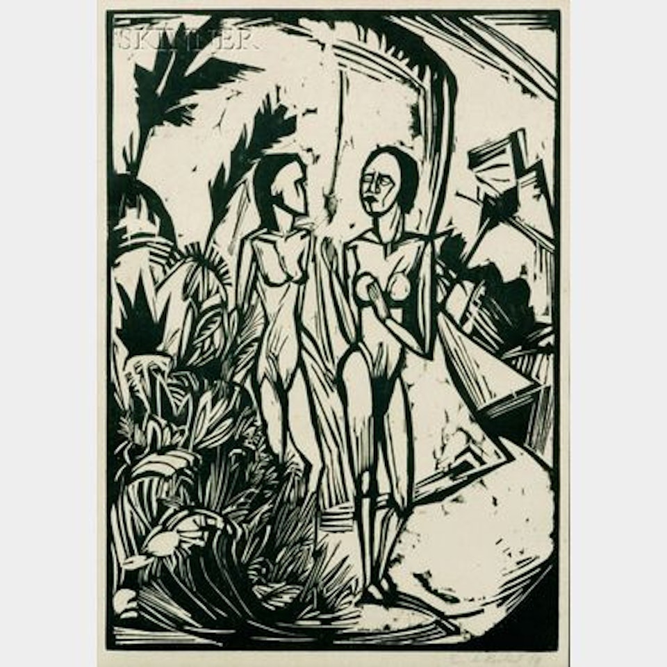 Frauen am Strand by Erich Heckel