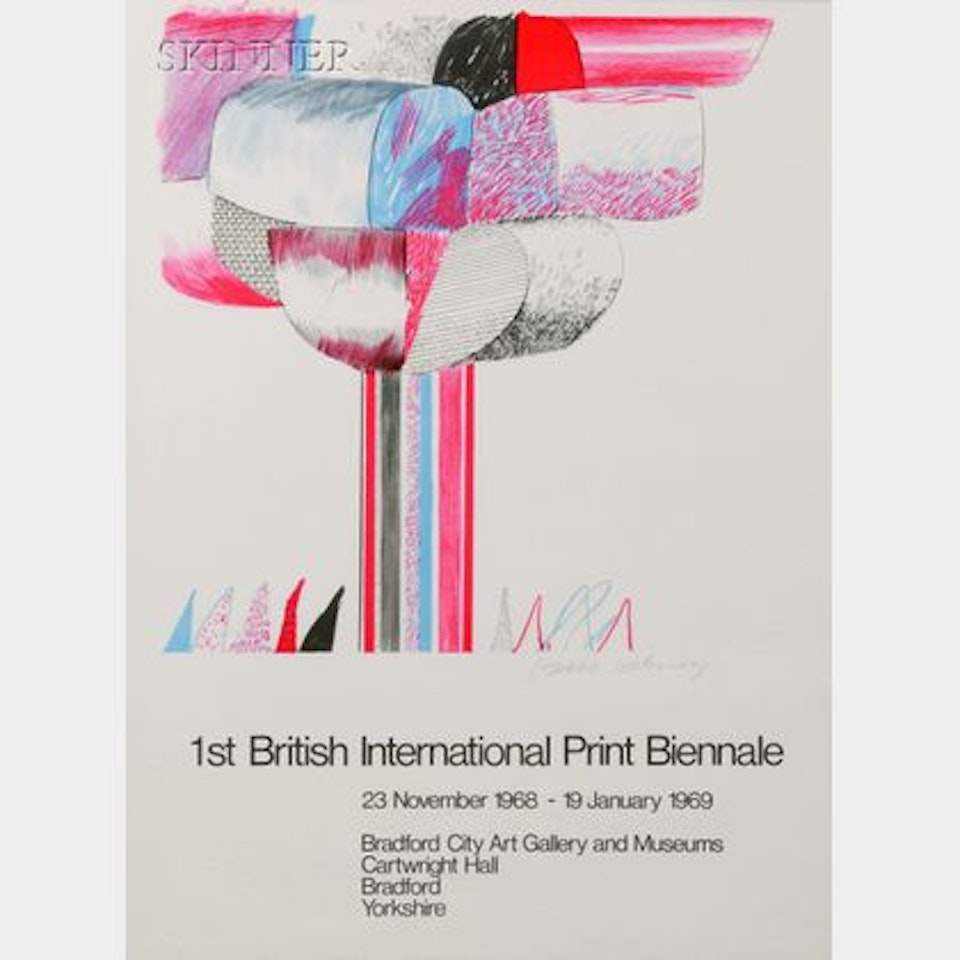 1st British International Print Biennale by David Hockney