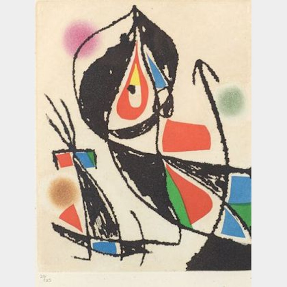 Plate XXI from LE MARTEAU SANS MAITRE by Joan Miró
