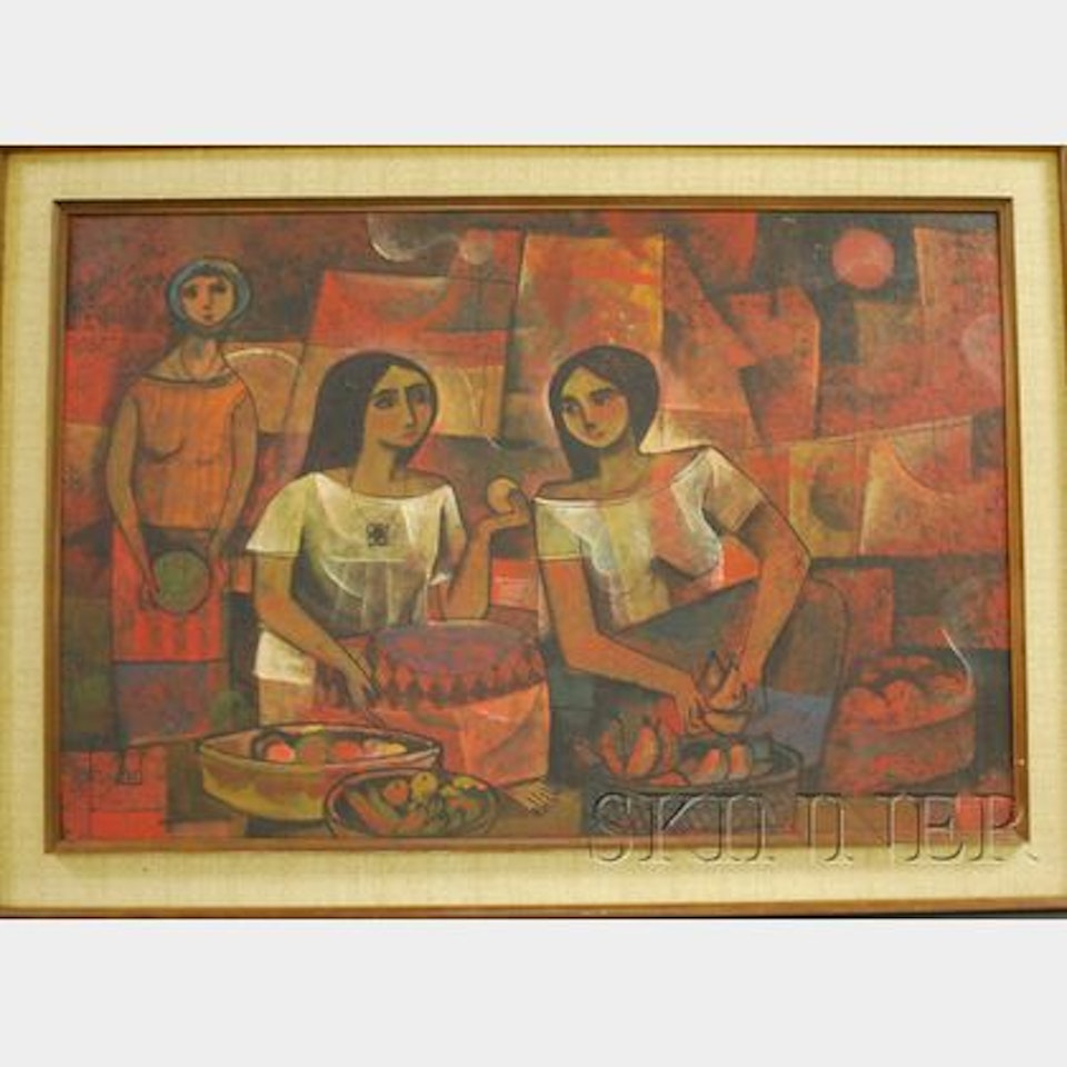 The Market Vendors. by Continental School
