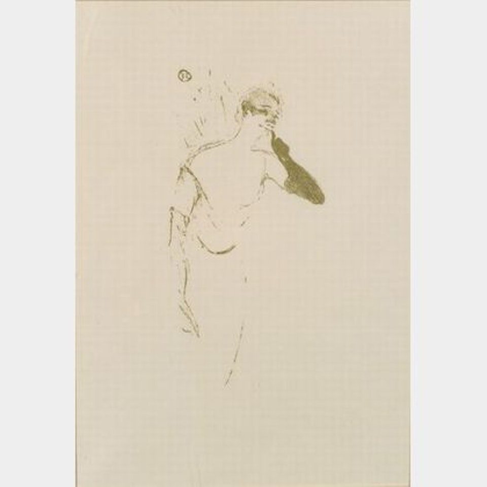 Yvette Guilbert, dans "Colombine a Pierrot, " by Henri de Toulouse-Lautrec