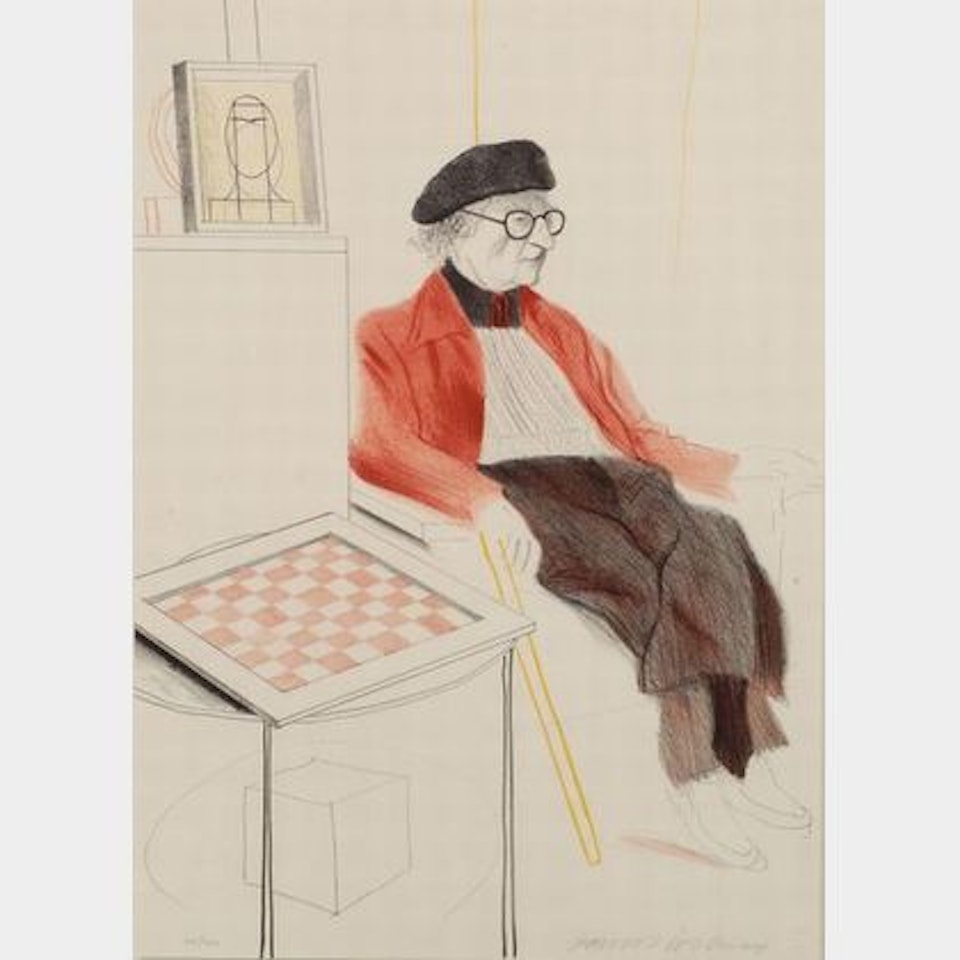 Man Ray, from HOMAGE TO MAN RAY by David Hockney