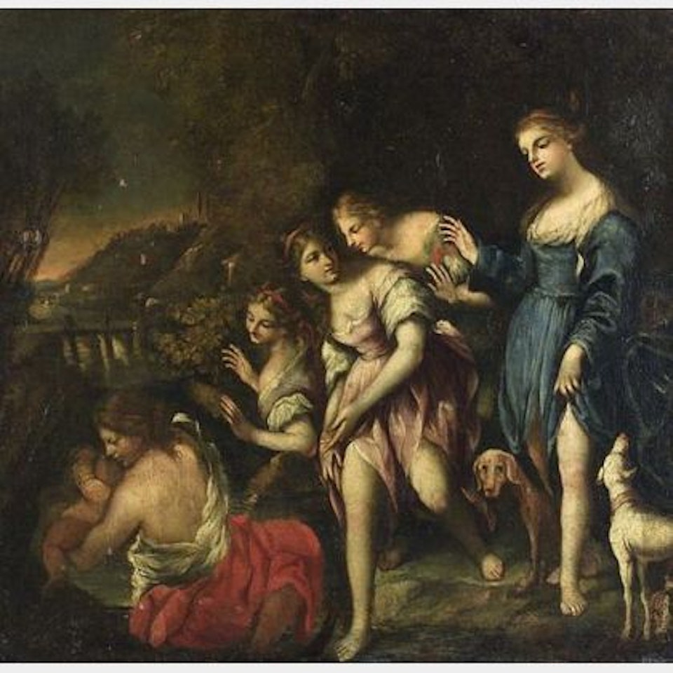 Moses Found Among the Bulrushes by Italian School