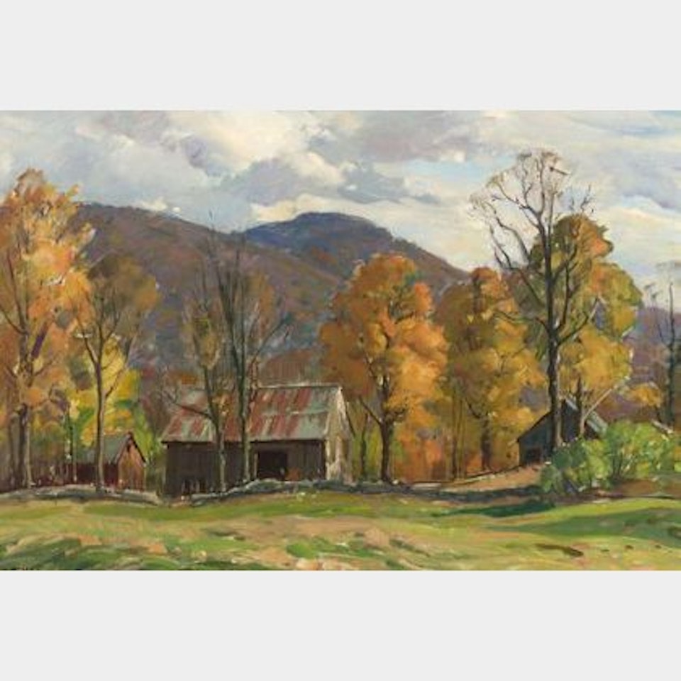 Autumn Landscape at West Townshend, Vermont by Aldro Thompson Hibbard