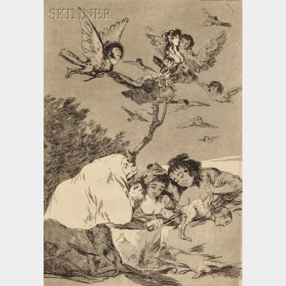 Todos Caerán, plate 19 from LOS CAPRICHOS by Francisco José de Goya