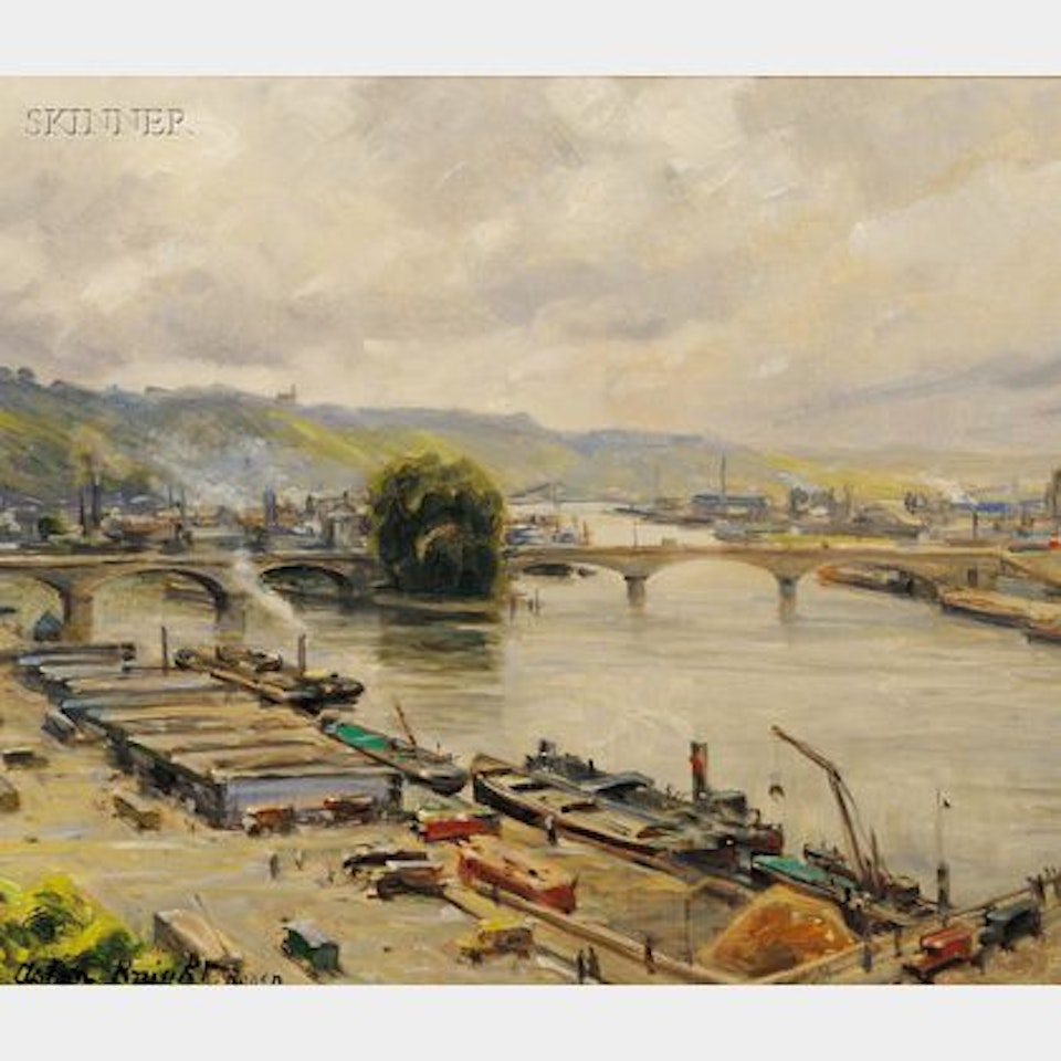 Rouen from the Hotel d"Angleterre by Louis Aston Knight