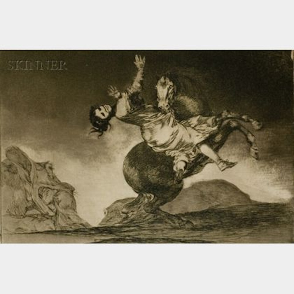 La Mujer y el Potro, Que los Dome Otro, from LOS PROVERBIOS by Francisco José de Goya