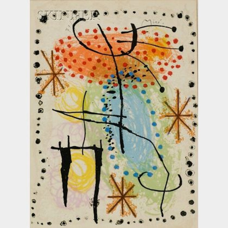 La Rame et la Roue (Poèmes de René Cazelles) by Joan Miró