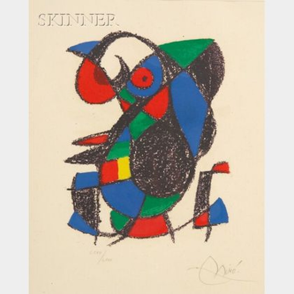 Plate from JOAN MIRO LITHOGRAPHS II by Joan Miró