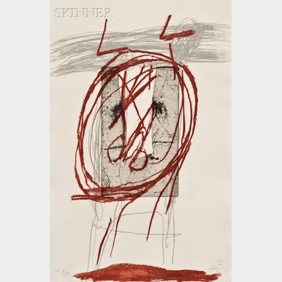 Ciseaux dans le cercle by Antoni Tapies