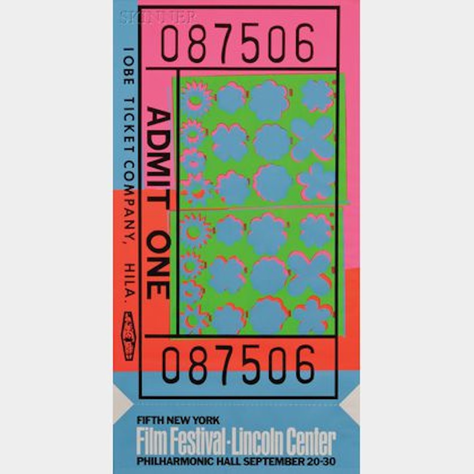 Lincoln Center Ticket by Andy Warhol