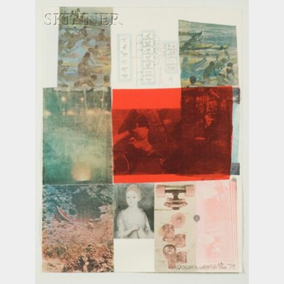From the Seat of Authority, from the SUITE OF NINE PRINTS by Robert Rauschenberg