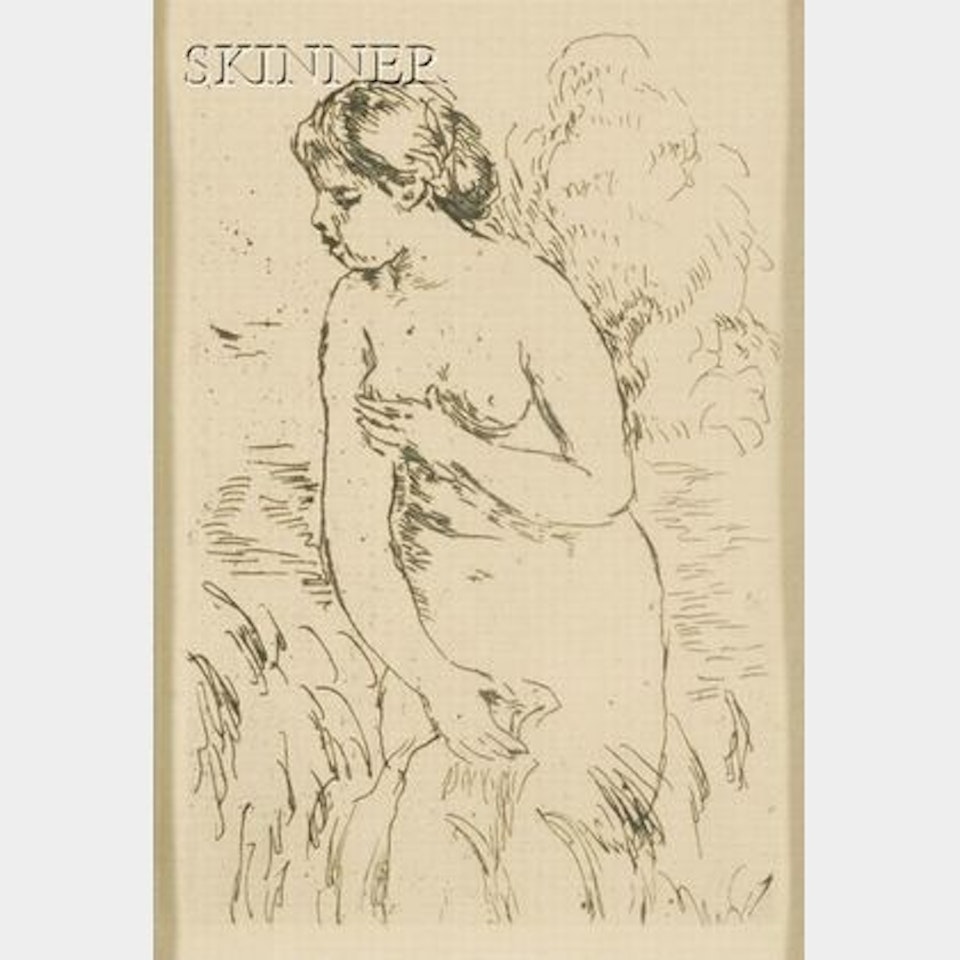 Baigneuse Debout, a Mi-jambes by Pierre-Auguste Renoir