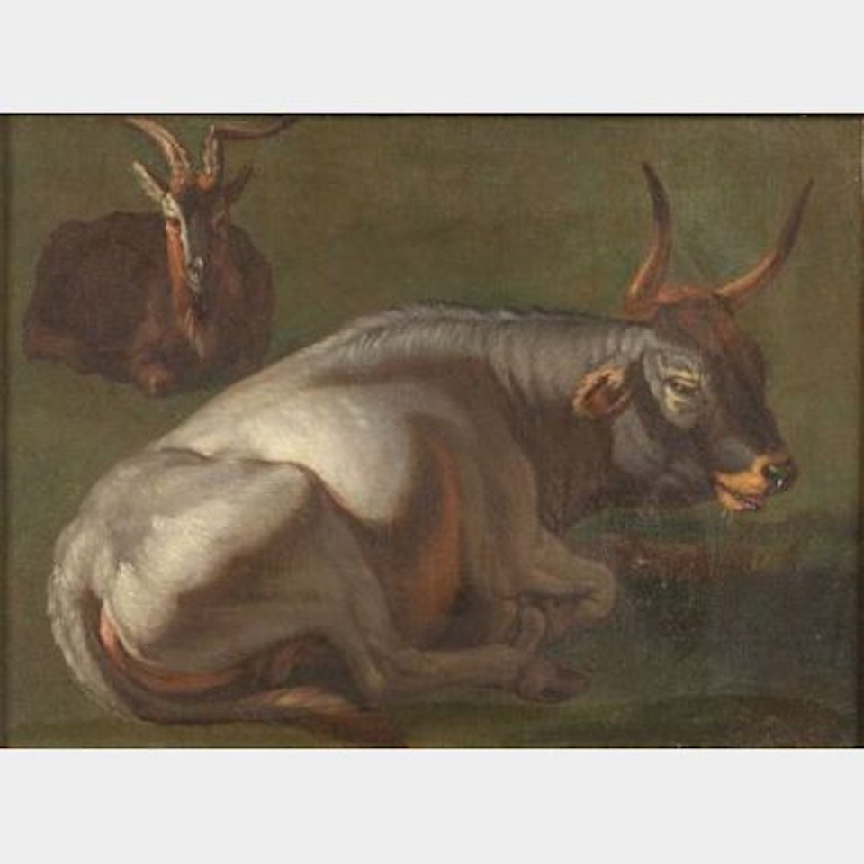 Antelope and Bull by Dutch School