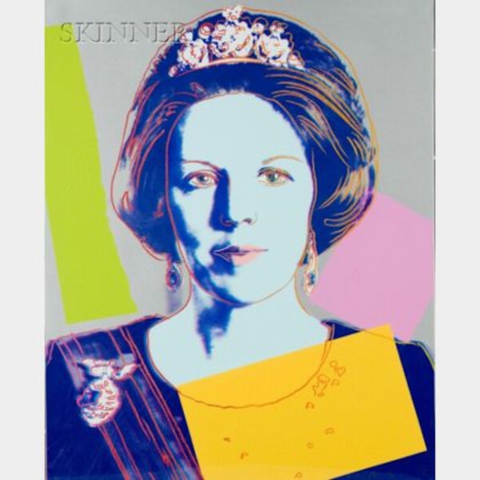 Queens Beatrix of the Netherlands, from REIGNING QUEENS (ROYAL EDITION) by Andy Warhol