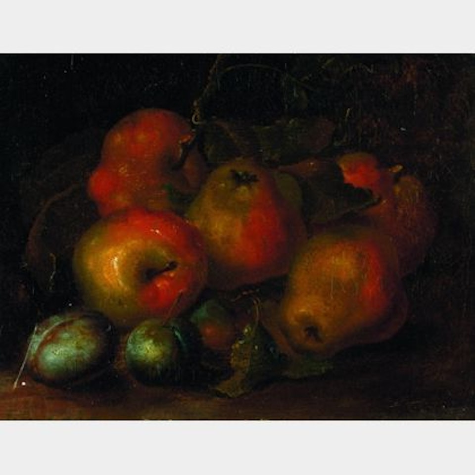 Still Life with Pears and Plums by French School