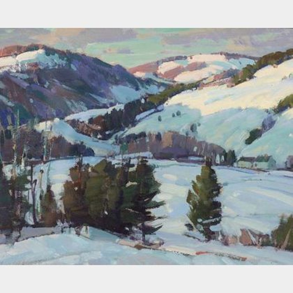 Winter Mountains by Aldro Thompson Hibbard