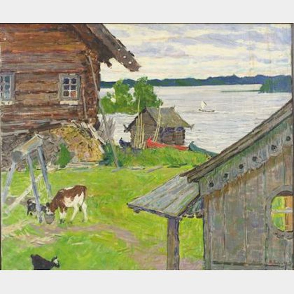 A Boatyard - Kizha by Russian School