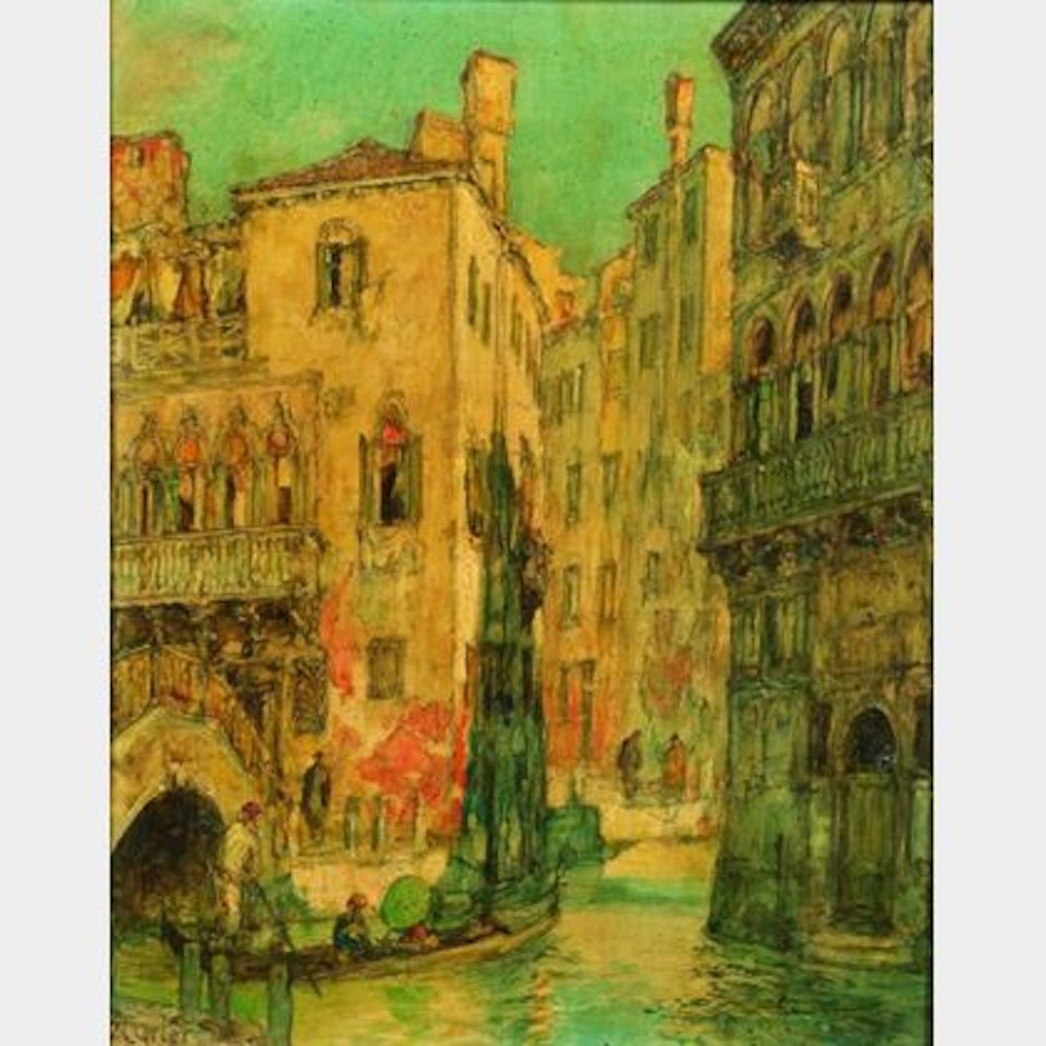 Venetian View by Continental School